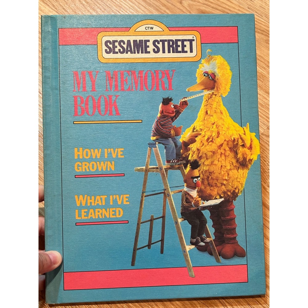 Vintage Sesame Street My Memory Book CTW Hardcover Keepsake Journal Big Bird
